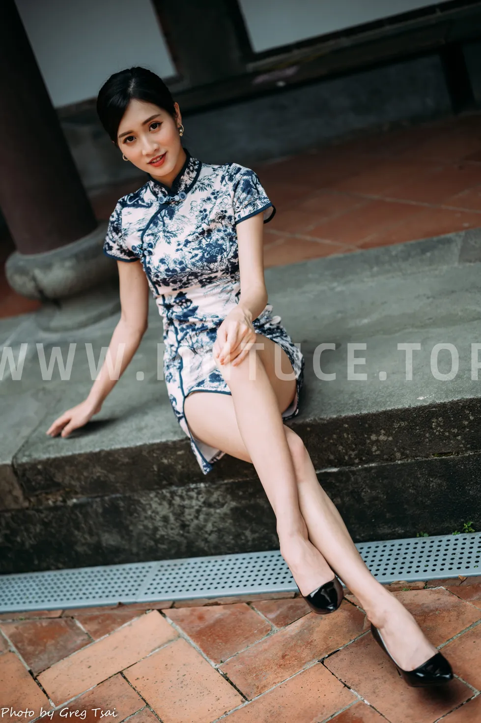 [Mzsock] NO.151 Zhang Jun short cheongsam, stockings, high heels and beautiful legs street photography#[54P]-50